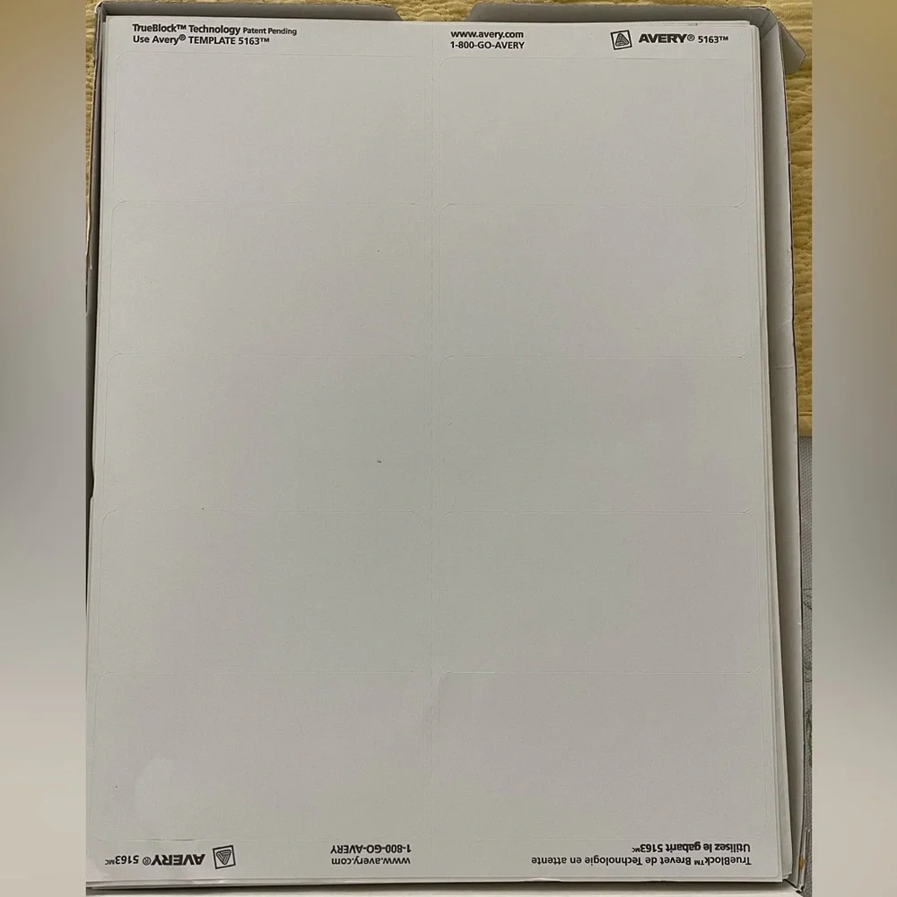 100 sheets laser shipping Labels NWT